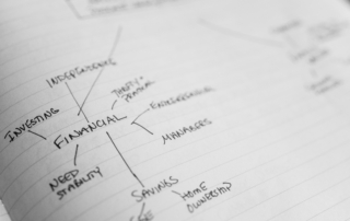 A close-up photo of a business plan