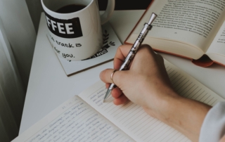 Note-taking in a notebook